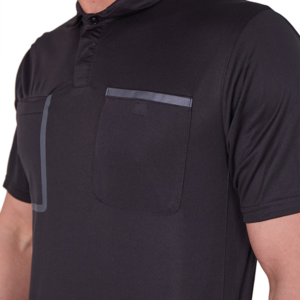 A&H Referee Shirt S/S Black - Image 4