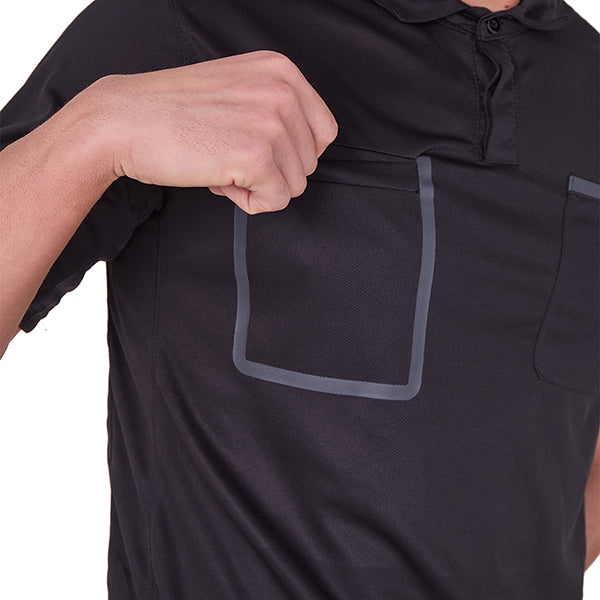 A&H Referee Shirt S/S Black - Image 3